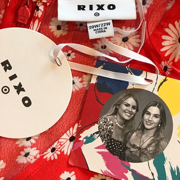 RIXO for Target Red Daisy Floral Swing Dress - Picture 10 of 13